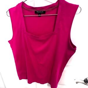 Jones New York Pink Sleeveless Tank Top